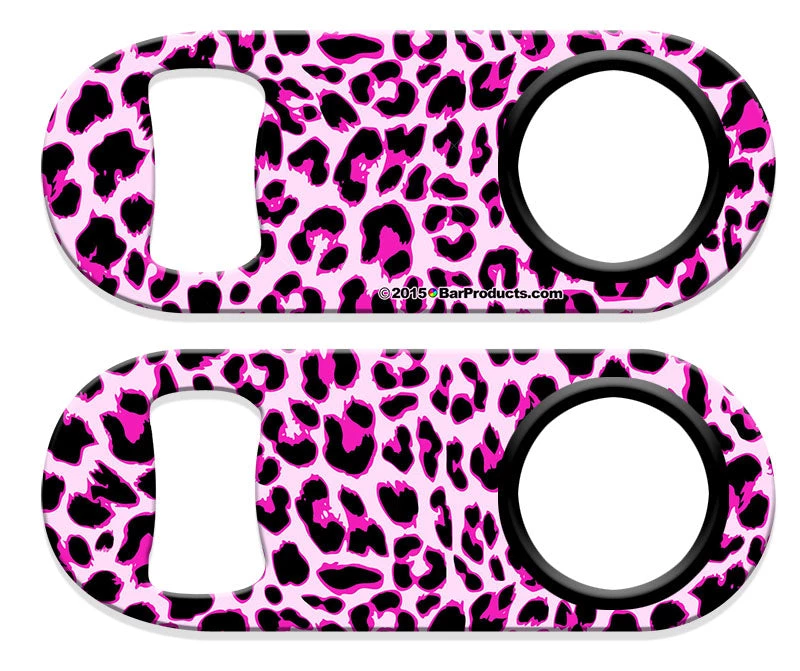 cheetah-pink-mini-opener_web.jpg BarProducts.com Kolorcoat™ Mini Opener With Retractable Reel - Pink Cheetah