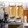 BarProducts.com Novelty Glassware Shot Glass Chess Set - 2 Ounce Tall Shot Glasses - 32 Piece