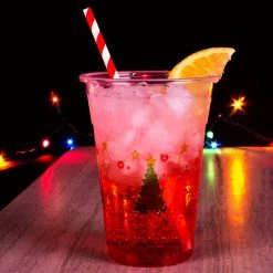 BarProducts.com Christmas Tree Plastic Cups - 16 Ounce - 20ct