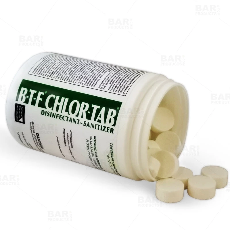 cholrine_tablets_for_glassware_dish_washing_barware_800_bpc.jpg BarProducts.com Disinfectant Sanitizing Tablets - BTF Chlor