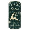 BarProducts.com CUSTOMIZABLE Wood Christmas Sign - Let It Snow - Color Options BAR DECOR