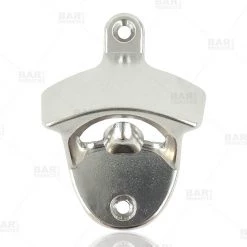 BarProducts.com BarConic® Wall Mounted Bottle Opener - Silver Bartending Bottle Openers