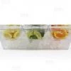BarProducts.com Plastic Condiment And Garnish Caddy - 3 Inserts W/ Lids