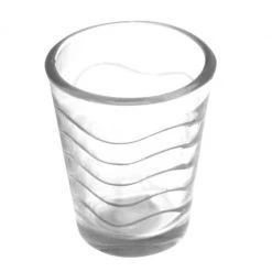 BarProducts.com BAR SUPPLIES BarConic® Glassware - Shot Glass - Clear Wave 1.75 Ounce