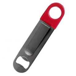 BarProducts.com BAR TOOLS Speed Bottle Opener / Bar Key - Pink Vinyl Clip-on