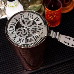 BarProducts.com BarConic® Tick Tock Cocktail Strainer - No Prong Stainless Steel