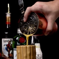 BarProducts.com BarConic® Tick Tock Cocktail Strainer - No Prong Stainless Steel