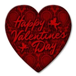 BarProducts.com Valentine's Day Theme - Heart Shaped Cork Bottom Coasters