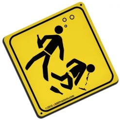 BarProducts.com Street Signs Foam Kolorcoat™ Coaster - 3.5 Inch Square