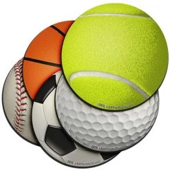 BarProducts.com Sports Foam Kolorcoat™ Coaster - 4 Inch Round Coasters