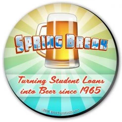 BarProducts.com Spring Break Foam Kolorcoat™ Coasters - 4 Inch Round