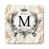 BarProducts.com Coasters Marble Monogram - CUSTOMIZABLE Cork Bottom Coaster