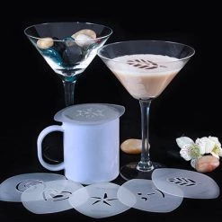 BarProducts.com Cocktail And Cappuccino Stencils - Set Of 6 KITCHEN, DINING & SERVICE