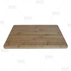BarProducts.com Cocktail Picks BarConic® Bamboo Cocktail Pick Display - 120 Hole