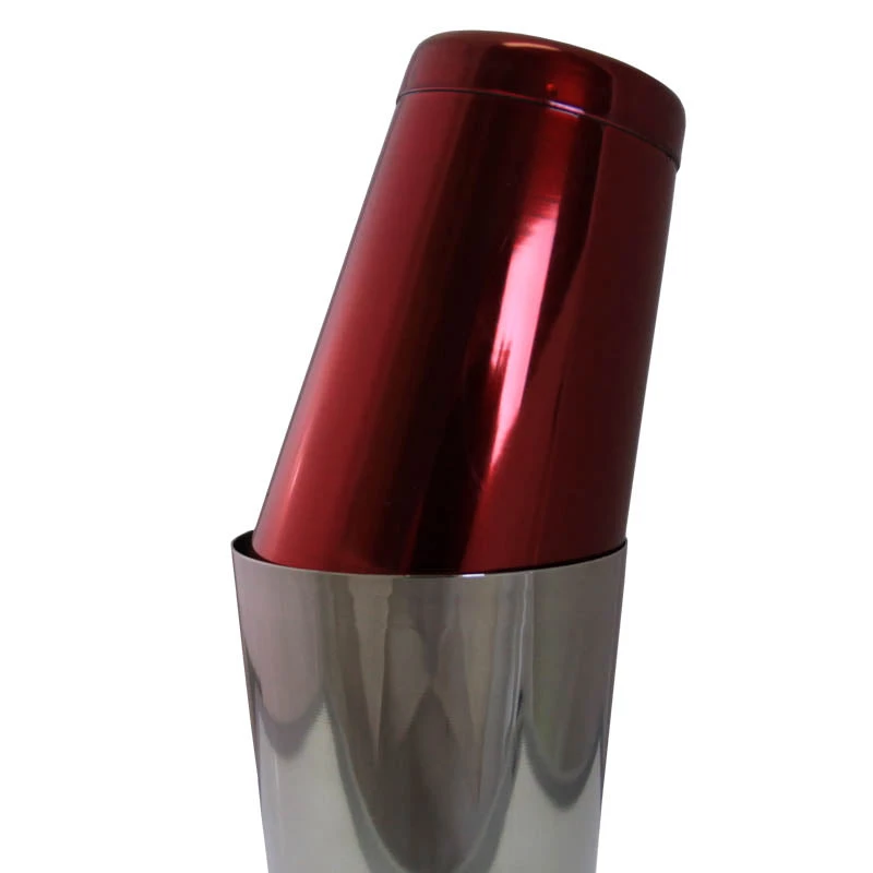 cocktail-shaker-tin-18oz-candy-red-capped-800.jpg BarProducts.com Cocktail Shakers Cocktail Shaker Tin - 18 Ounce Weighted - Candy Red