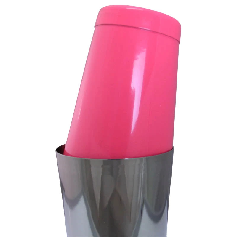 cocktail-shaker-tin-18oz-neon-pink-capped-800.jpg BarProducts.com Cocktail Shakers Cocktail Shaker Tin - 18 Ounce Weighted - Neon Pink