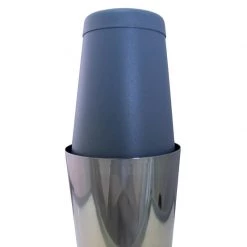 BarProducts.com Cocktail Shaker Tin - 18 Ounce Weighted - Textured Grey Shadow Cocktail Shakers
