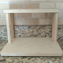 BarProducts.com Counter Caddies™ - NATURAL - 12" STRAIGHT Shelf - Barista Theme KITCHEN, DINING & SERVICE