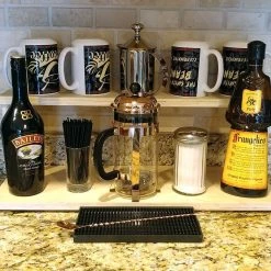 BarProducts.com KITCHEN, DINING & SERVICE Counter Caddies™ - NATURAL - 24" STRAIGHT Shelf - Barista Theme