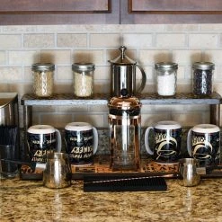 BarProducts.com Counter Caddies™ - BARISTA Theme - 24" STRAIGHT Shelf KITCHEN, DINING & SERVICE