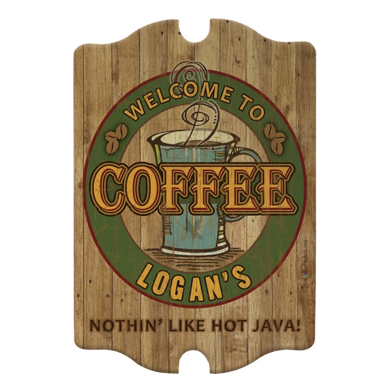 coffee-tav-sign_2_bpc-800.jpg BarProducts.com BAR DECOR Custom Tavern Shaped Wood Bar Sign - Coffee