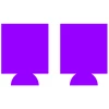 BarProducts.com Custom Coasters / Coolers Kolorcoat™ Can Cooler (2 Pack) - Purple