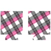 BarProducts.com Kolorcoat™ Can Cooler (2 Pack) - Plaid Custom Coasters / Coolers
