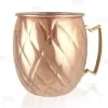 BarProducts.com Copper Plated Diamond Moscow Mule Mug - 18oz BAR SUPPLIES