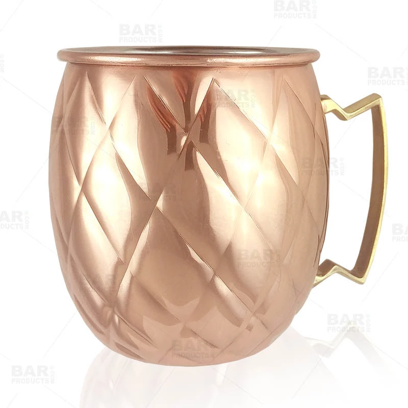 copper-diamond-moscow-mule-mug-bpc-800.jpg BarProducts.com Copper Plated Diamond Moscow Mule Mug - 18oz BAR SUPPLIES