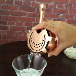 BarProducts.com BarConic® Four Prong Strainer – Copper Plated Master Mixology