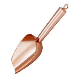 BarProducts.com Olea™ Ice Scoop - Copper Plated Master Mixology