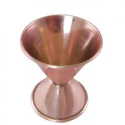 BarProducts.com BarConic® Double Sided Jigger Copper Plated -.75oz. X 1.25oz. Master Mixology
