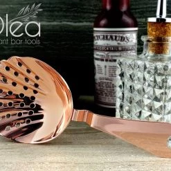 BarProducts.com Olea™ Shell Julep Cocktail Strainer - Copper Plated BAR TOOLS 4 BarProducts.com Olea™ Shell Julep Cocktail Strainer - Copper Plated BAR TOOLS
