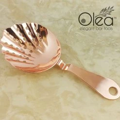 BarProducts.com Olea™ Shell Julep Cocktail Strainer - Copper Plated BAR TOOLS 5 BarProducts.com Olea™ Shell Julep Cocktail Strainer - Copper Plated BAR TOOLS