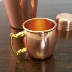 BarProducts.com BarConic® Moscow Mule Mini Mug – Copper Plated 2oz. BAR SUPPLIES