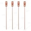 BarProducts.com Copper Plated Tiki Cocktail Picks - 4 Pack