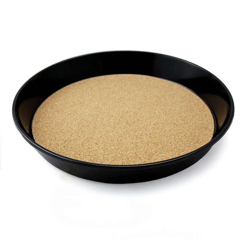 cork-lined-serving-tray-bpc-800.jpg BarProducts.com Black Serving Tray - Cork Lined - 13" Diameter