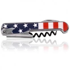 BarProducts.com Corkscrew / Wine Opener - USA Flag