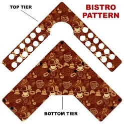 BarProducts Handcrafted Woodshop Made In The USA CHOOSE YOUR PATTERN - Counter Caddies™ - Corner Unit W/ K-Cup Holes And Trash Can Inset