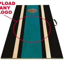 BarProducts.com HOME BAR & GIFTS CUSTOMIZABLE Cornhole Game Boards - Sports Themed - Several Team Color Options - 22" X 44"
