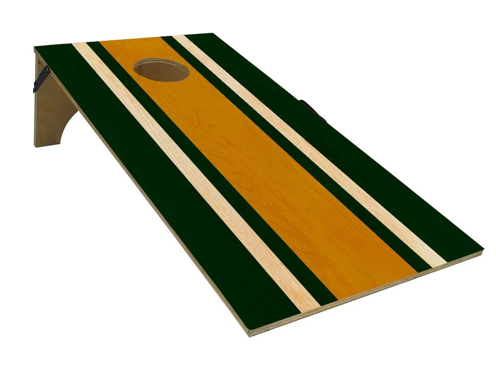 cornhole-web-grn-yel-wht-main.jpg BarProducts.com HOME BAR & GIFTS CUSTOMIZABLE Cornhole Game Boards - Sports Themed - Several Team Color Options - 22" X 44"
