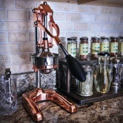 BarProducts.com Copper Polished Citrus Press - Commercial Grade