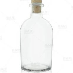 BarProducts.com Craft Bartending Bottle W/ Cork - 8.5oz / 250ml Master Mixology