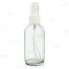 BarProducts.com Boston Round Craft Bartending Bottle W/ White Atomizer - Clear 4oz 1 BarProducts.com Boston Round Craft Bartending Bottle W/ White Atomizer - Clear 4oz