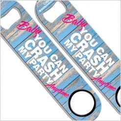 BarProducts.com Kolorcoat™ Speed Opener - Crash My Party Bartending Bottle Openers