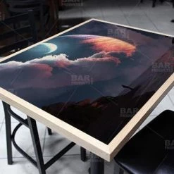 BarProducts.com Cronus Rising 24" X 30" Wooden Table Top - Two Types Available Featured Artists