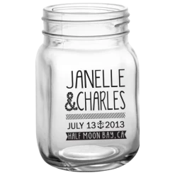 BarProducts.com 12oz BarConic® Mason Jar Mug With No Handle