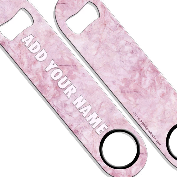 custom-marble-pink-speed-bottle-opener.jpg BarProducts.com BAR TOOLS ADD YOUR NAME SPEED Bottle Opener – Marble