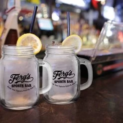 BarProducts.com 12 Oz Custom BarConic® Mason Jar With Handle PRODUCT DESIGNER