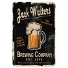 BarProducts.com BAR DECOR CUSTOMIZABLE Vintage Metal Bar Sign - 12" X 18" - Brewing Company (Black)